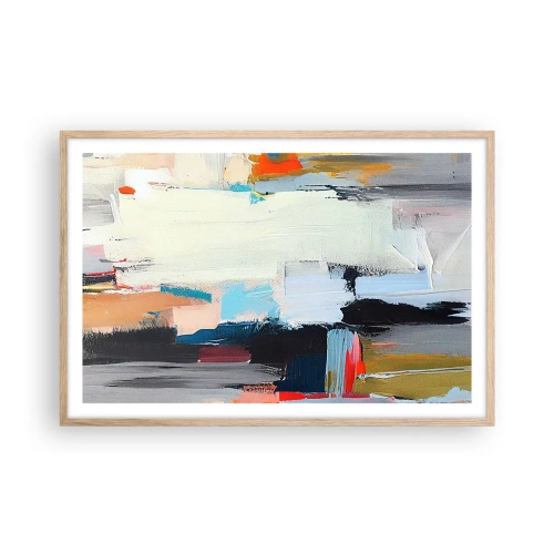 Affiche dans un chêne clair - Poster - Y a-t-il une méthode ? - 91x61 cm