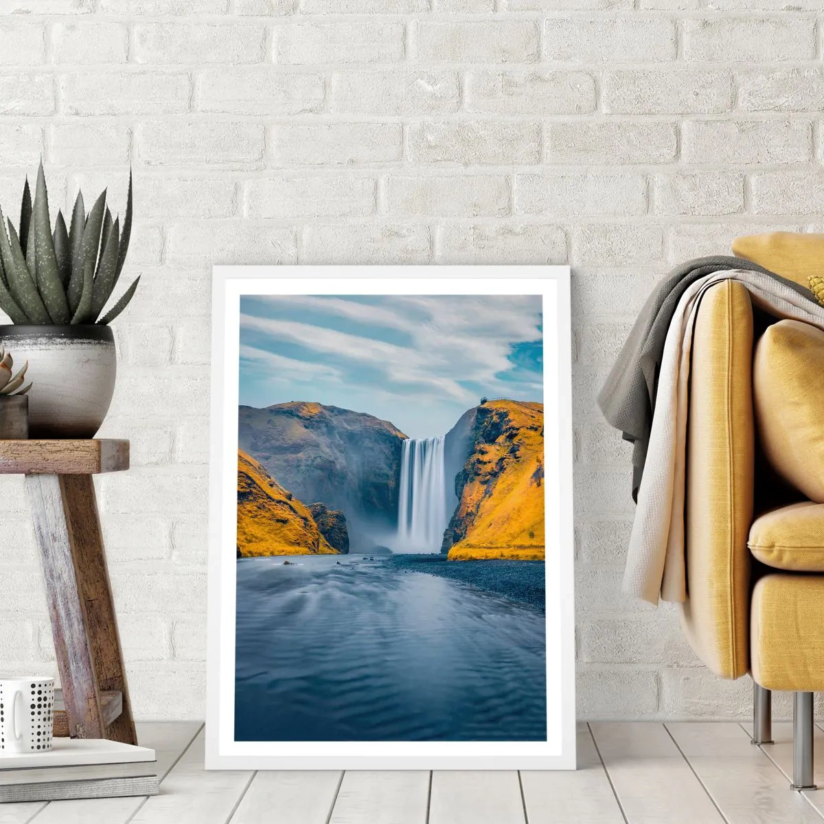 Affiche dans un cadre blanc - Poster - Durée éternelle, mouvement éternel - 30x40 cm