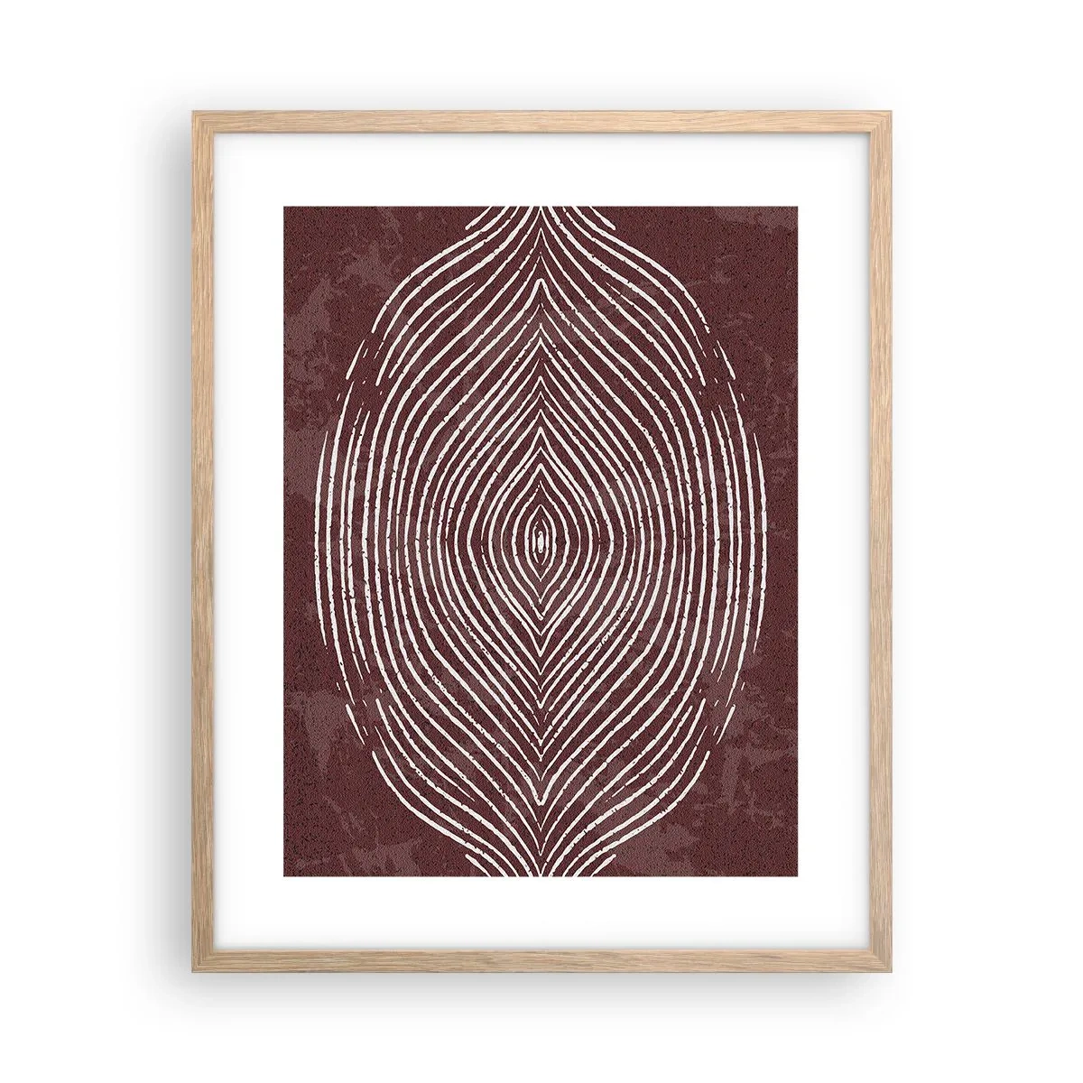 Affiche dans un chêne clair - Poster - L'espace parle - 40x50 cm