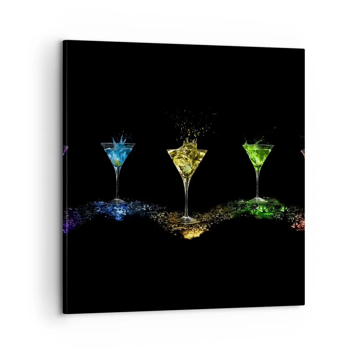 Impression sur toile - Image sur toile - Couleurs de joie en verre de cristal - 60x60 cm