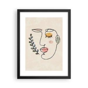 Affiche dans un cadre noir - Poster - Paix retrouvée - 30x40 cm