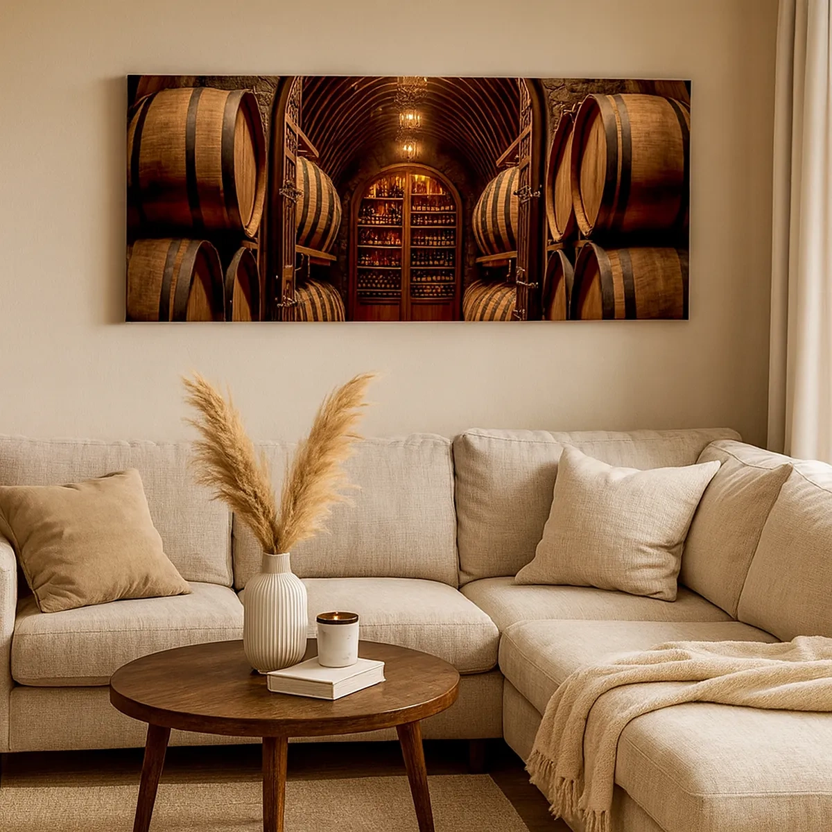 Impression sur toile - Image sur toile - Cave climatisée - 30x30 cm