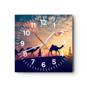 Horloge murale - Pendule murale - L'esprit mystérieux de l'Orient - 30x30 cm