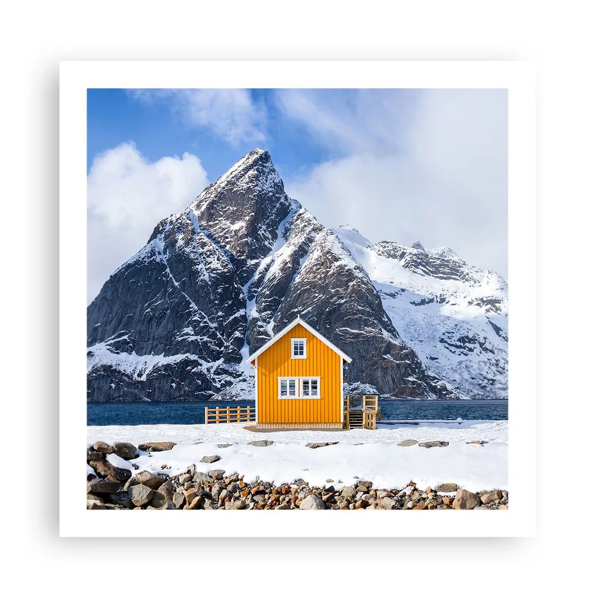 Affiche - Poster - Vacances scandinaves - 60x60 cm