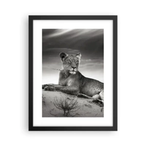 Affiche dans un cadre noir - Poster - La reine du désert reste - 30x40 cm