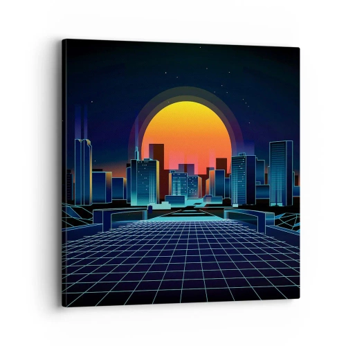 Impression sur toile - Image sur toile - Vous voulez toujours passer au réel ? - 40x40 cm