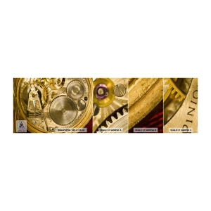 Échantillon De Papier Peint Standard Eco - Marcher avec son temps - Horloge, Mécanisme d'horloge, Ancien - 100x30 cm