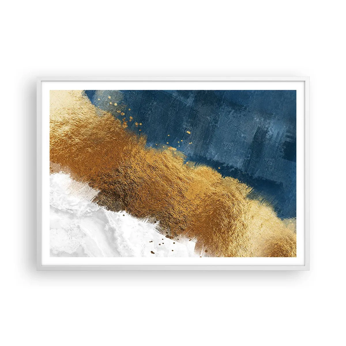 Affiche dans un cadre blanc - Poster - Les couleurs de l’été - 100x70 cm