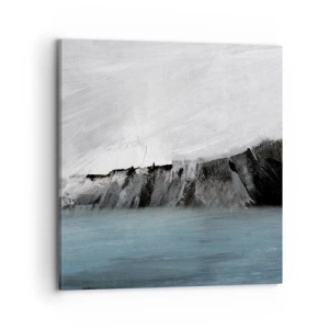 Impression sur toile - Image sur toile - Eau – terre : choc des éléments - 70x70 cm