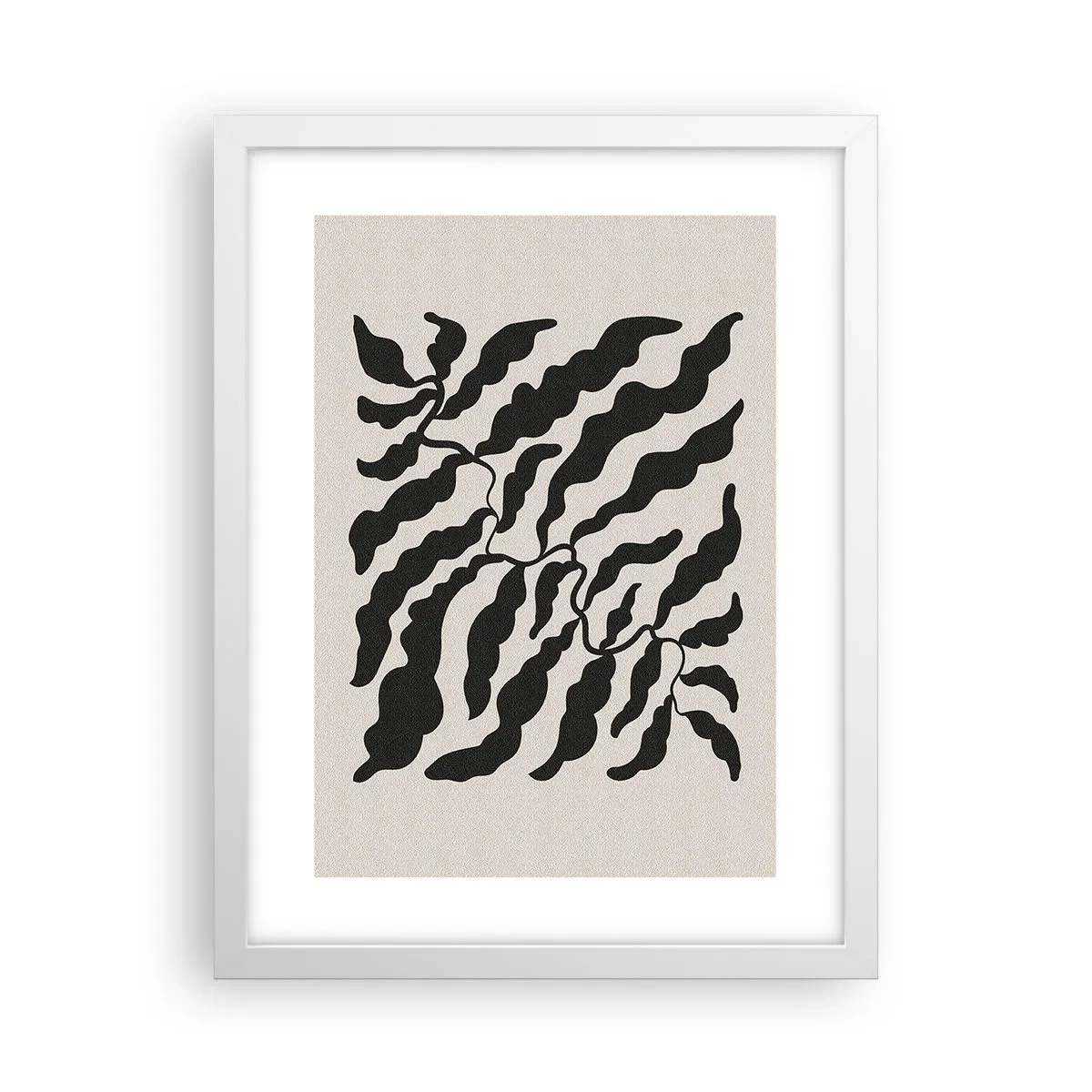 Affiche dans un cadre blanc - Poster - La nature du carré - 30x40 cm