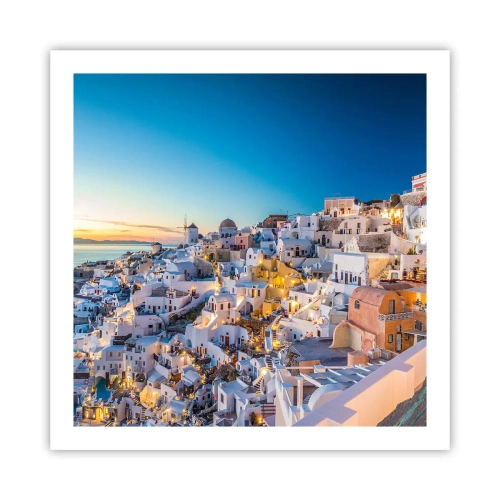 Affiche - Poster - L'essence de la grecque - 60x60 cm