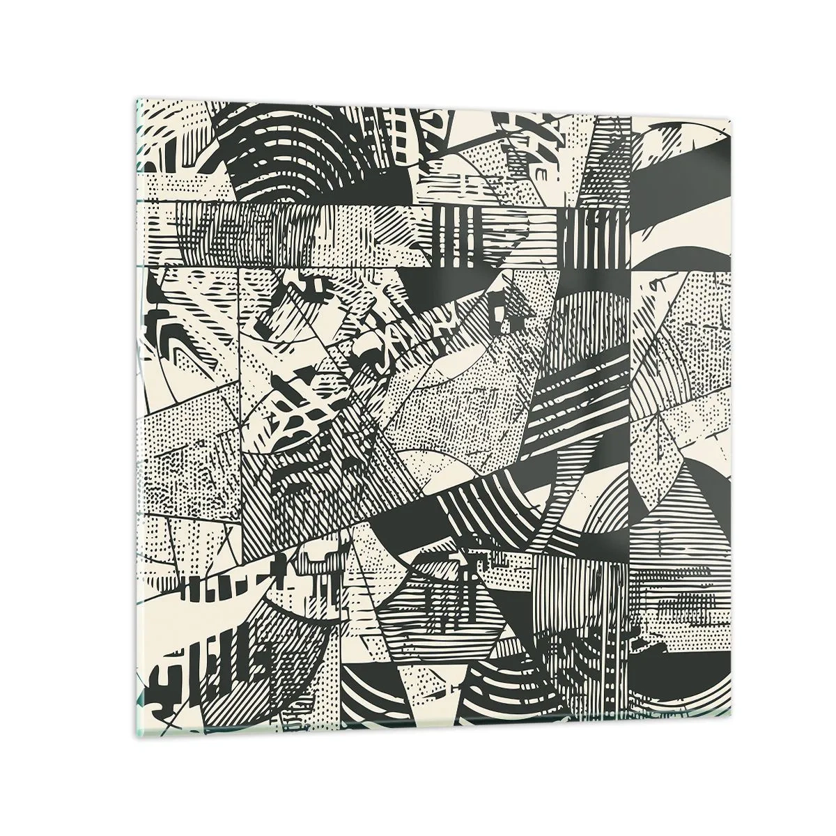 Impression sur verre - Image sur verre - Dynamique du modernisme - 40x40 cm