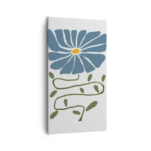 Impression sur toile - Image sur toile - Une branche à une fleur - 45x80 cm