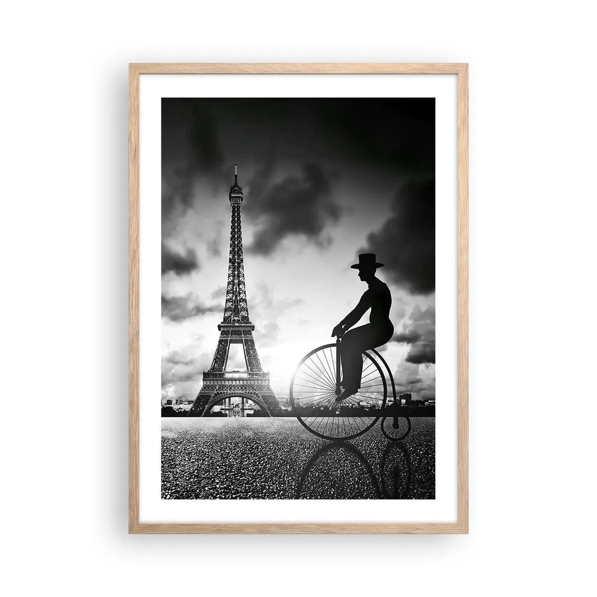 Affiche dans un chêne clair - Poster - Nostalgie de la Belle Epoque - 50x70 cm