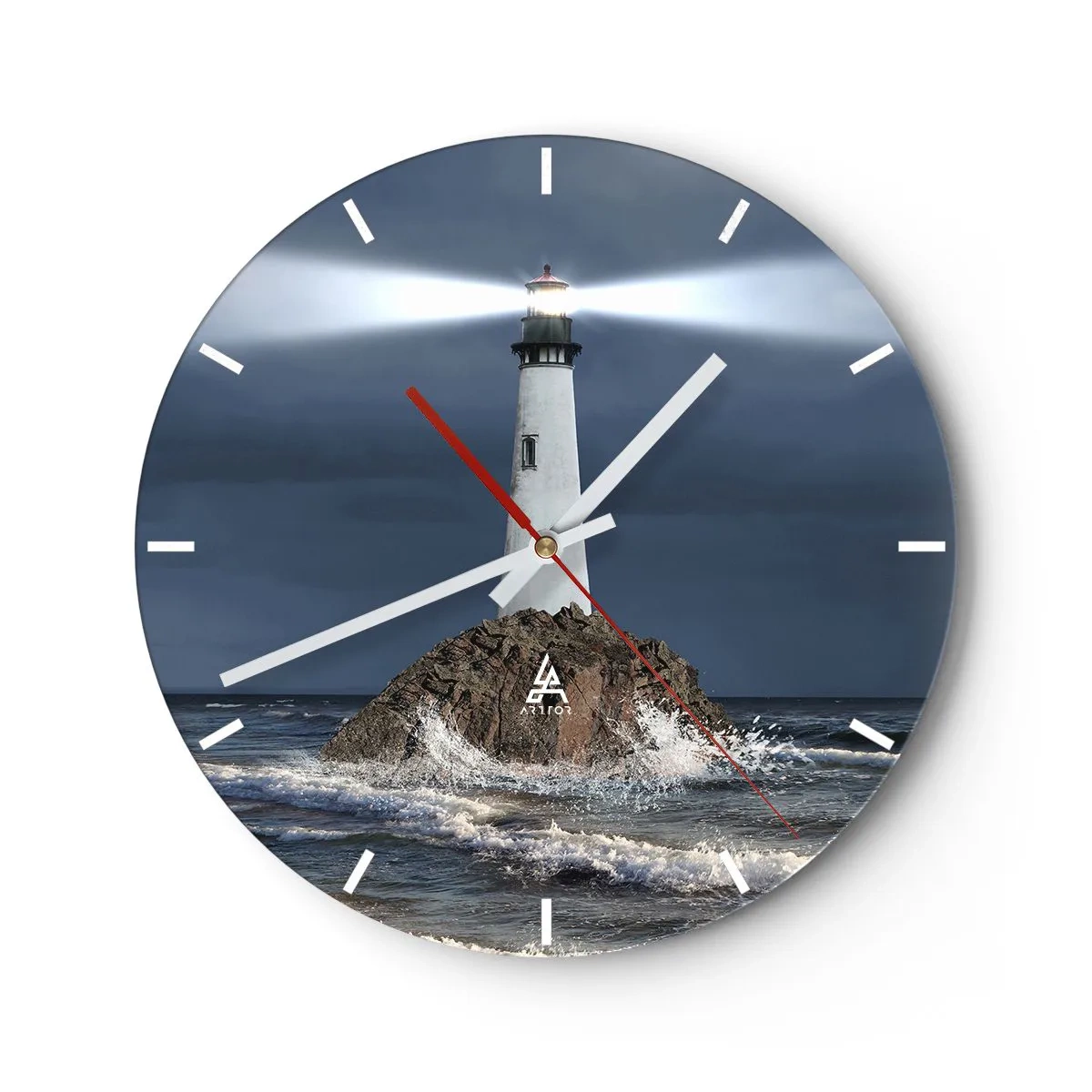 Horloge murale - Pendule murale - I… i… ici ! - 40x40 cm