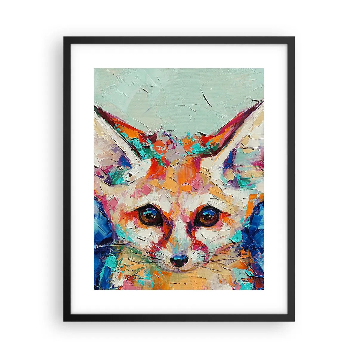 Affiche dans un cadre noir - Poster - Etes-vous prêts pour moi? - 40x50 cm