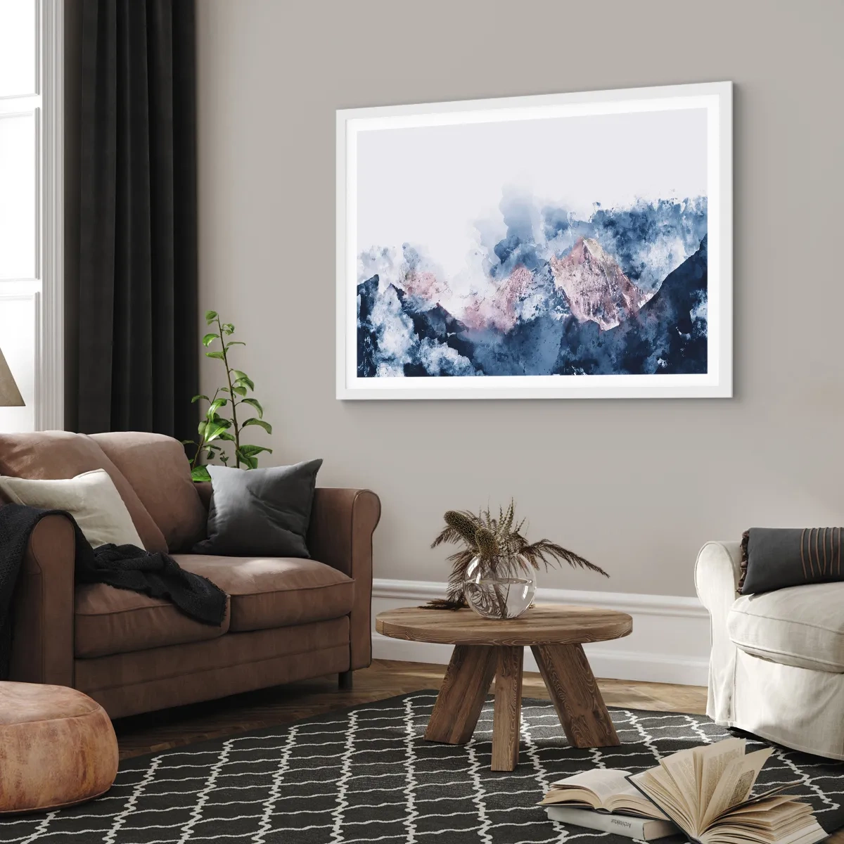 Affiche dans un cadre blanc - Poster - Ce sont des sommets ! - 91x61 cm