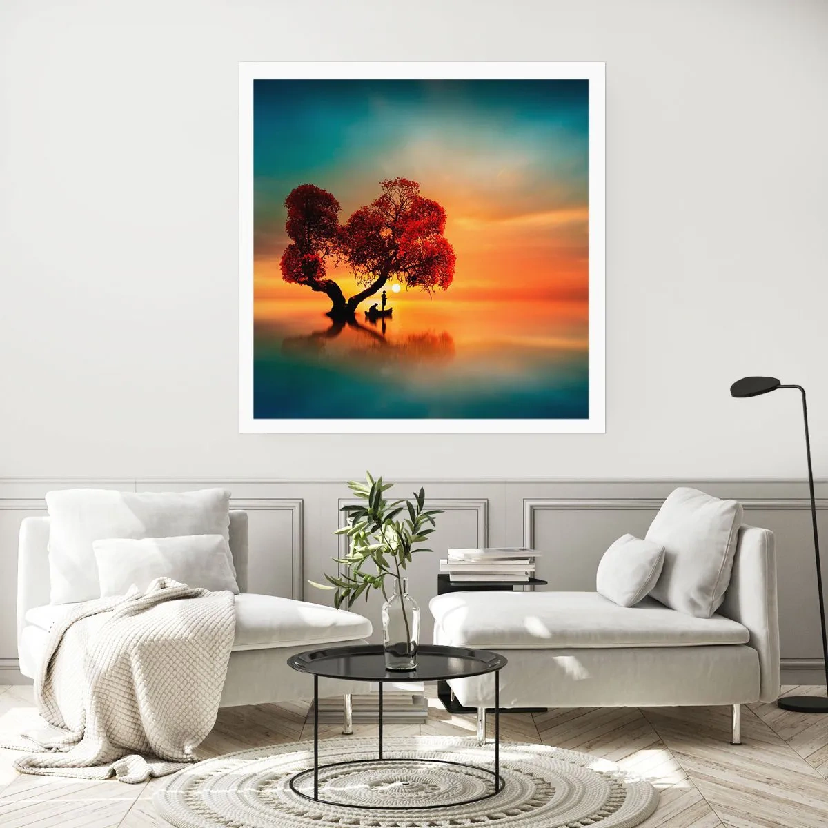 Affiche - Poster - Plénitude et éloignement sans monde - 60x60 cm