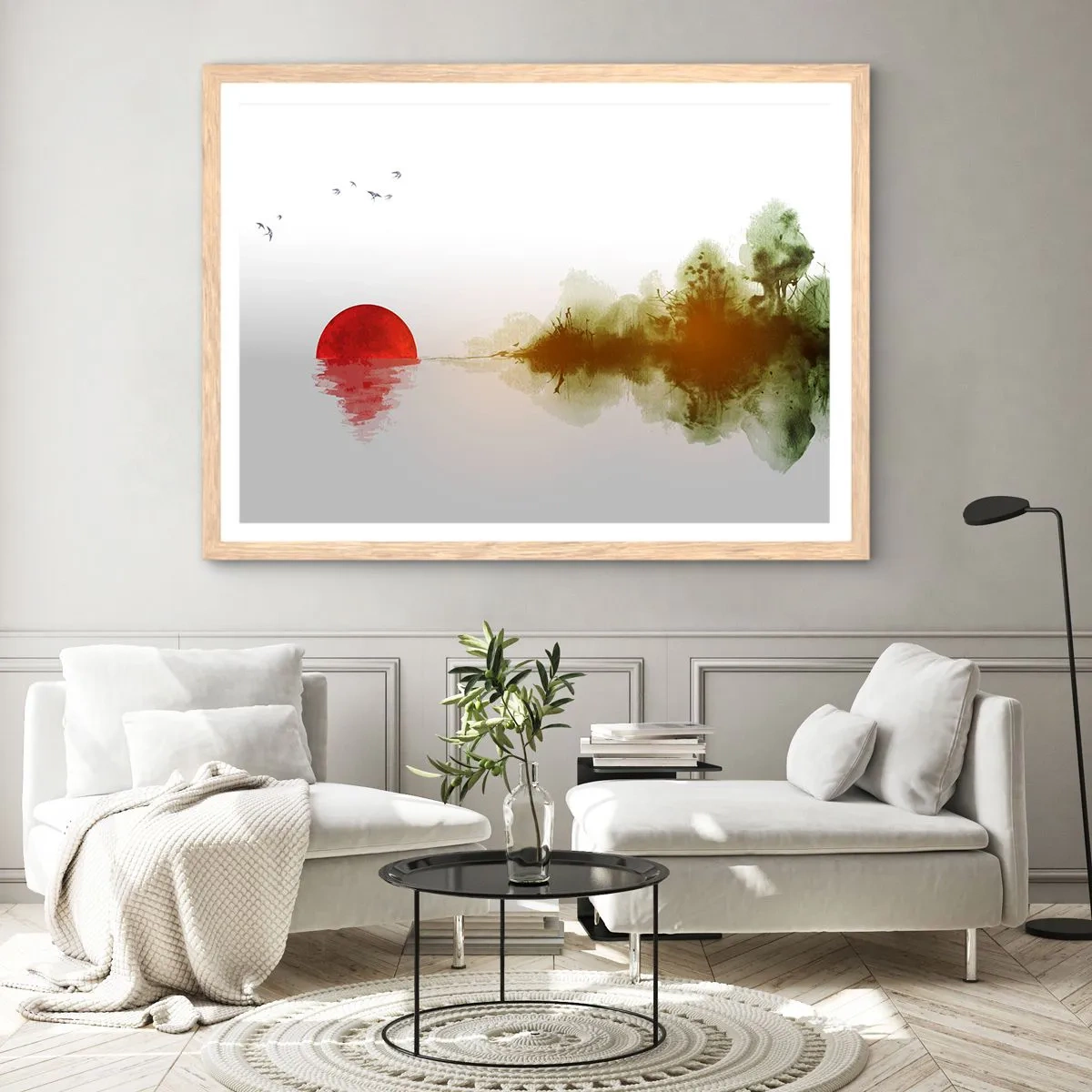 Affiche dans un chêne clair - Poster - Une promesse de paix - 70x50 cm