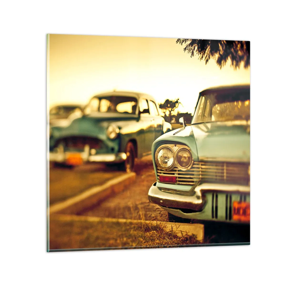 Impression sur verre - Image sur verre - Nous attendrons et verrons - 30x30 cm