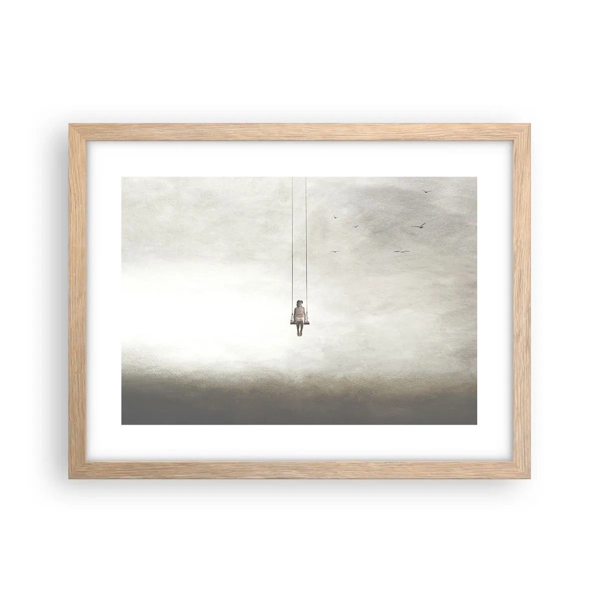 Affiche dans un chêne clair - Poster - Enfant en nous - 40x30 cm