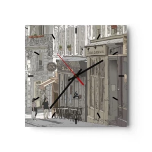 Horloge murale - Pendule murale - Joie de la ville - 40x40 cm