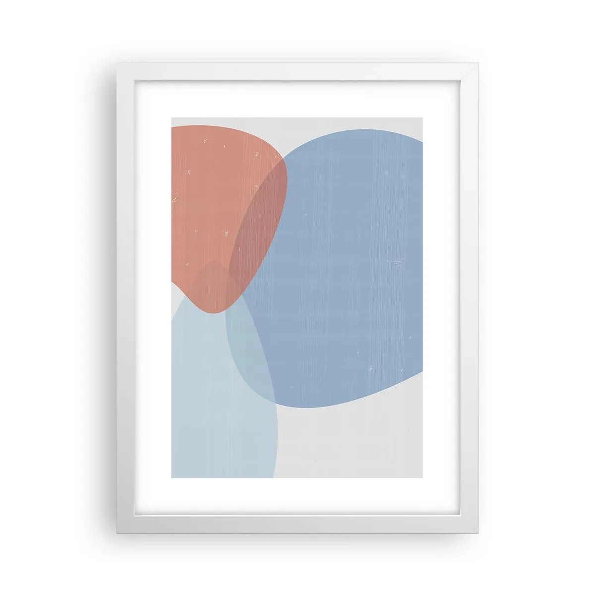Affiche dans un cadre blanc - Poster - Relations pastel - 30x40 cm