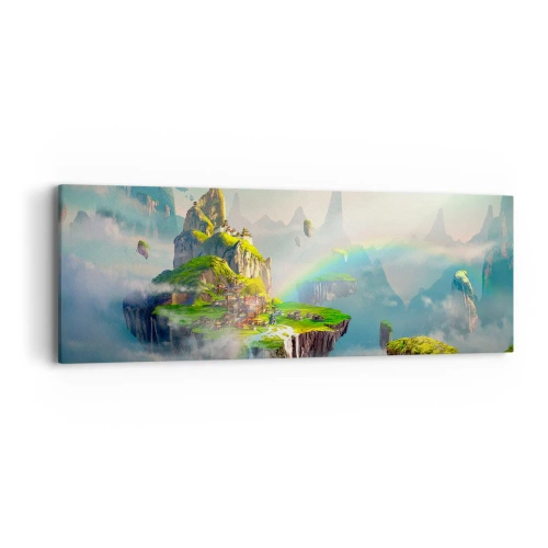 Impression sur toile - Image sur toile - Au milieu des cieux - îles du bonheur - 90x30 cm