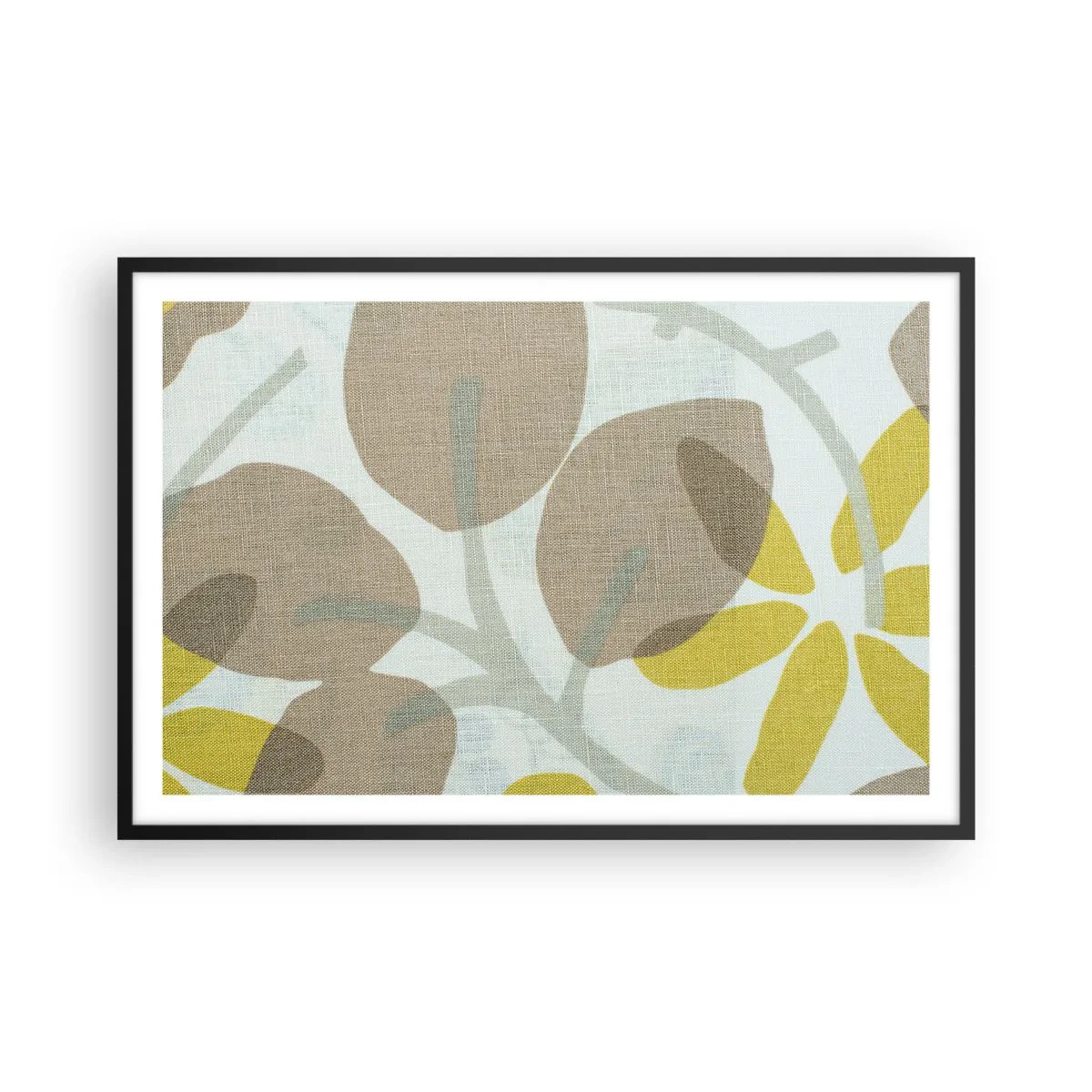 Affiche dans un cadre noir - Poster - Composition en plein soleil - 91x61 cm
