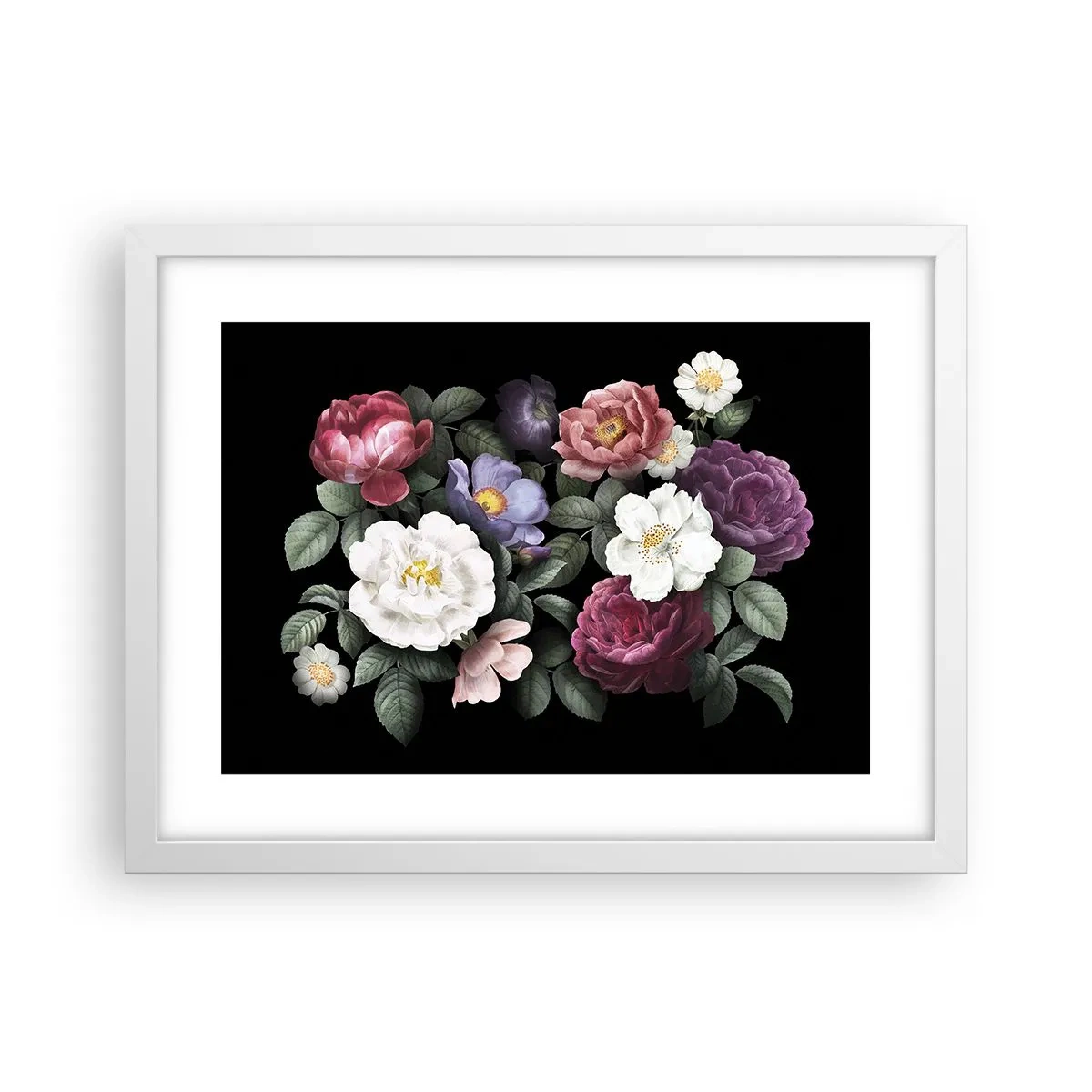 Affiche dans un cadre blanc - Poster - D'un jardin anglais - 40x30 cm