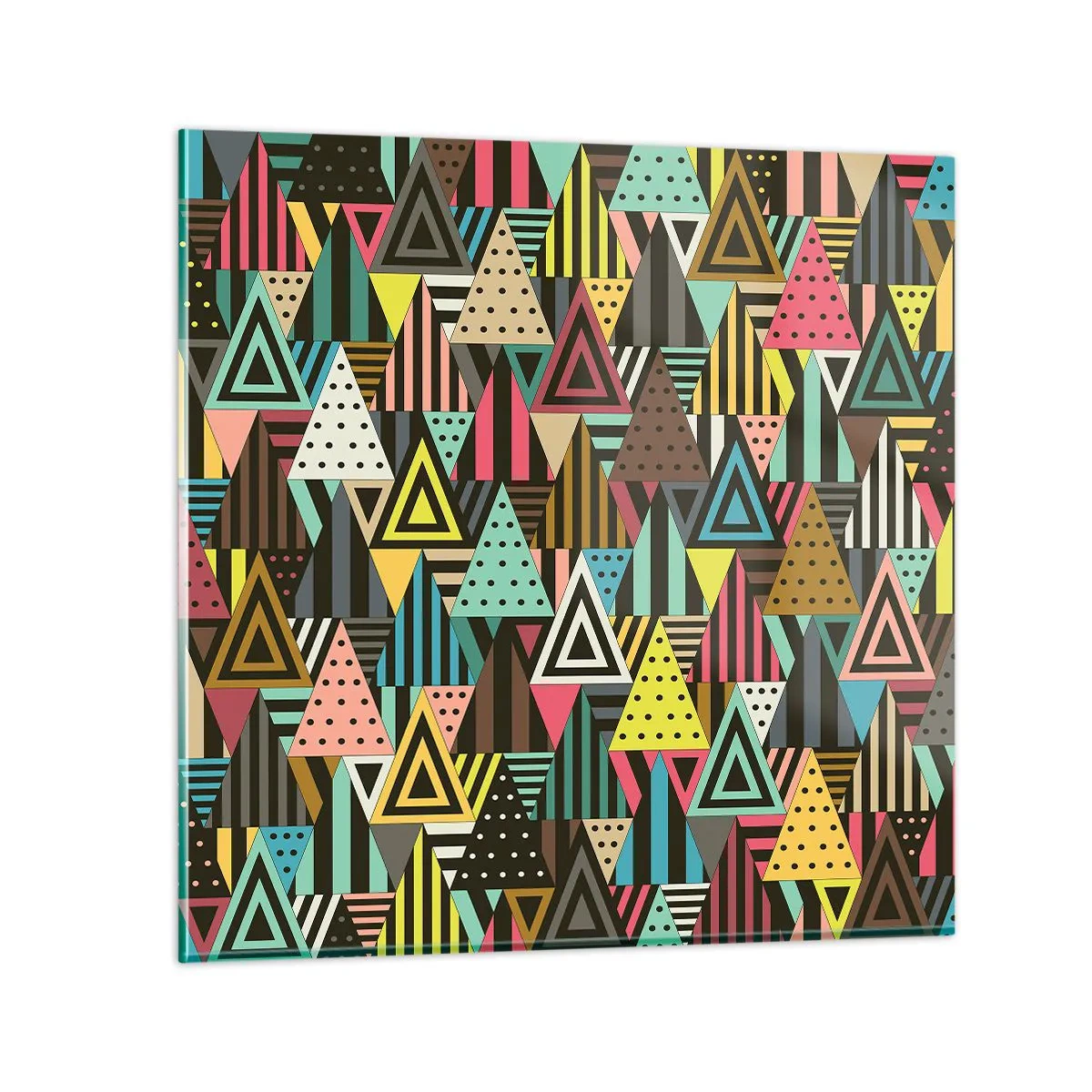 Impression sur verre - Image sur verre - En rythme de trois - 40x40 cm