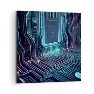 Impression sur toile - Image sur toile - Je pense comme ça… - 60x60 cm