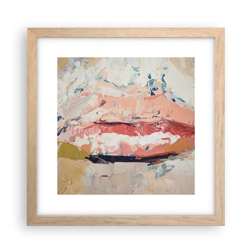 Affiche dans un chêne clair - Poster - Éveil la pensée - 30x30 cm