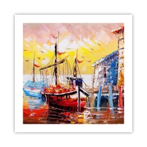 Affiche - Poster - Bon retour - 50x50 cm