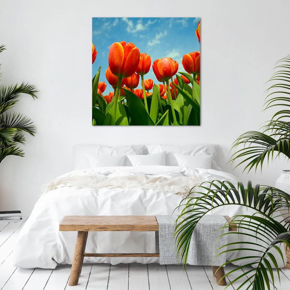 Impression sur toile - Image sur toile - A part le ciel bleu, ils n'ont besoin de rien dans leur vie - 30x30 cm