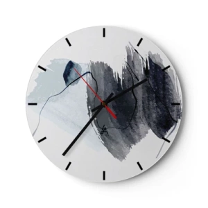 Horloge murale - Pendule murale - Intensité et mouvement - 40x40 cm