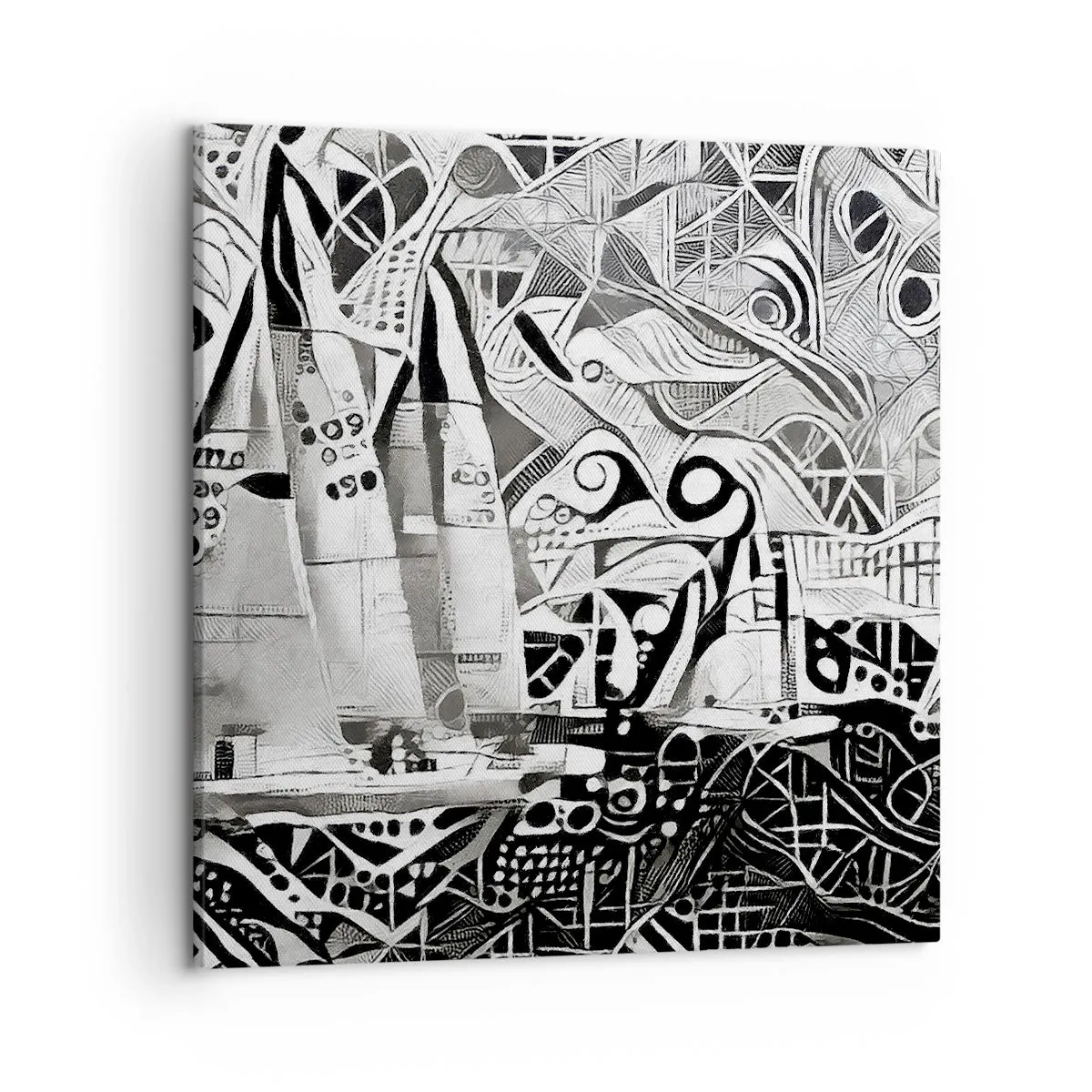 Impression sur toile - Image sur toile - Entre les vagues - 50x50 cm