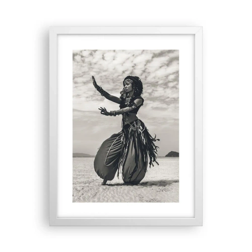 Affiche dans un cadre blanc - Poster - Danse des îles du sud - 30x40 cm