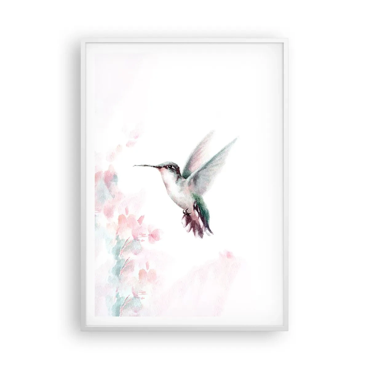 Affiche dans un cadre blanc - Poster - Immortalisé dans un battement - 70x100 cm