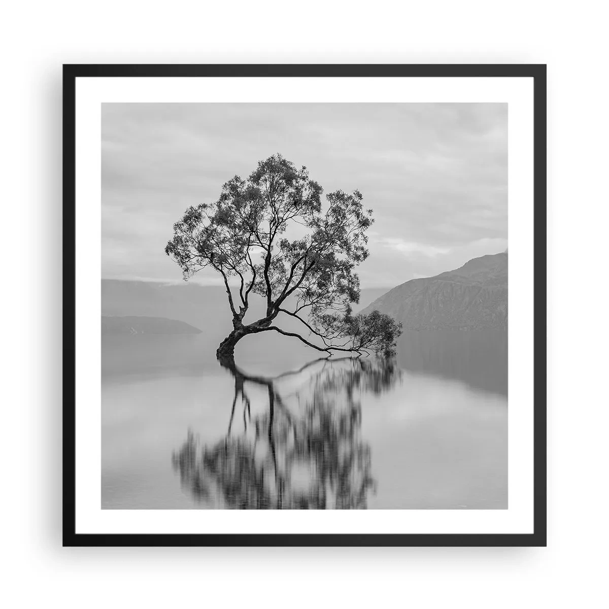 Affiche dans un cadre noir - Poster - Un tel pays existe - 60x60 cm