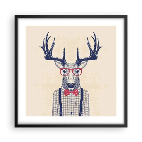 Affiche dans un cadre noir - Poster - Une extravagance amusante - 50x50 cm