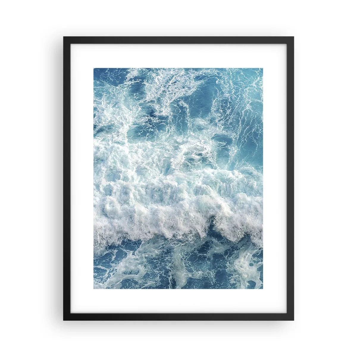 Affiche dans un cadre noir - Poster - Joyeusement et en sautant - 40x50 cm