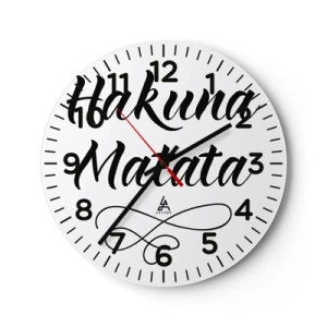 Horloge murale - Pendule murale - Le meilleur conseil - 40x40 cm