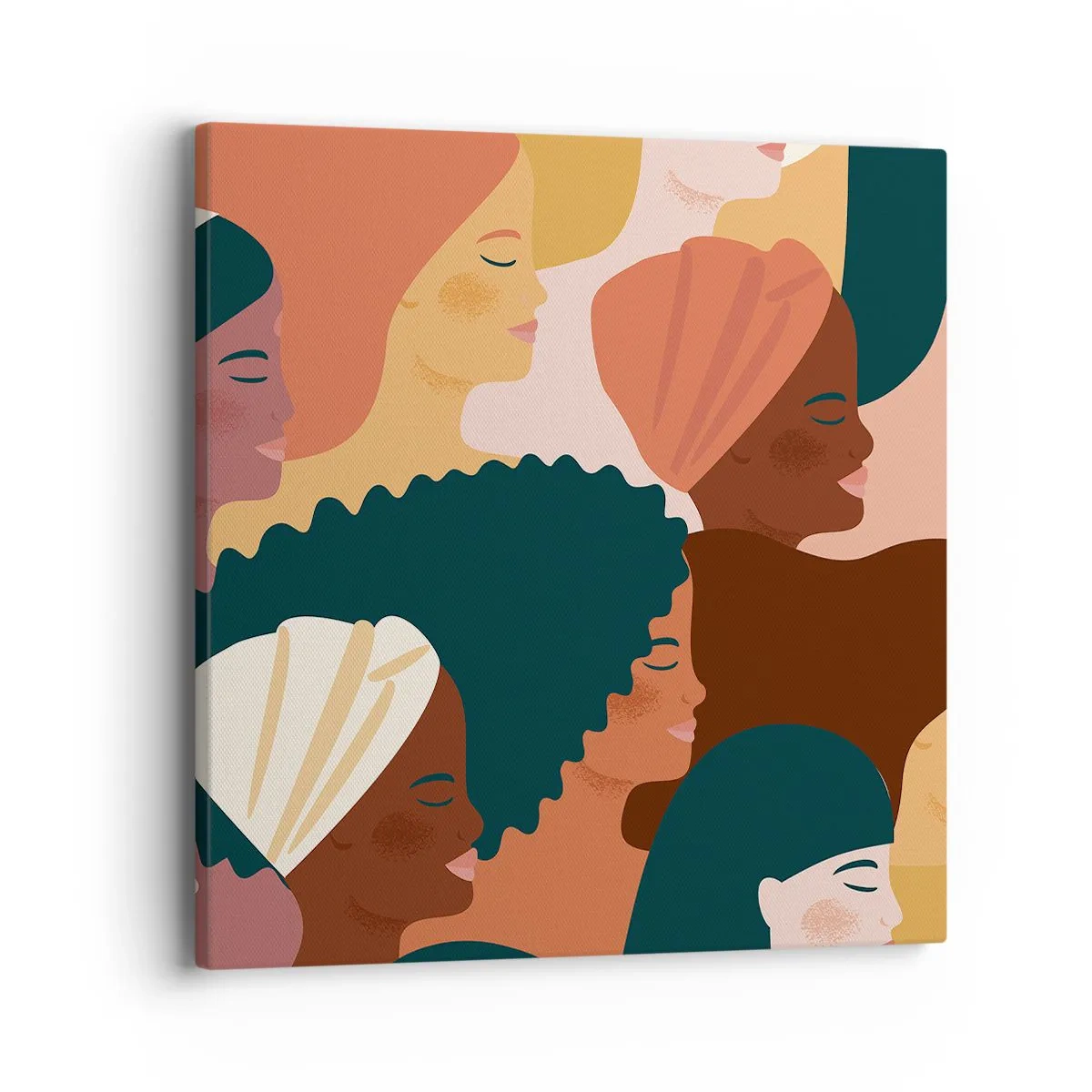 Impression sur toile - Image sur toile - Uniquement la féminité - 40x40 cm