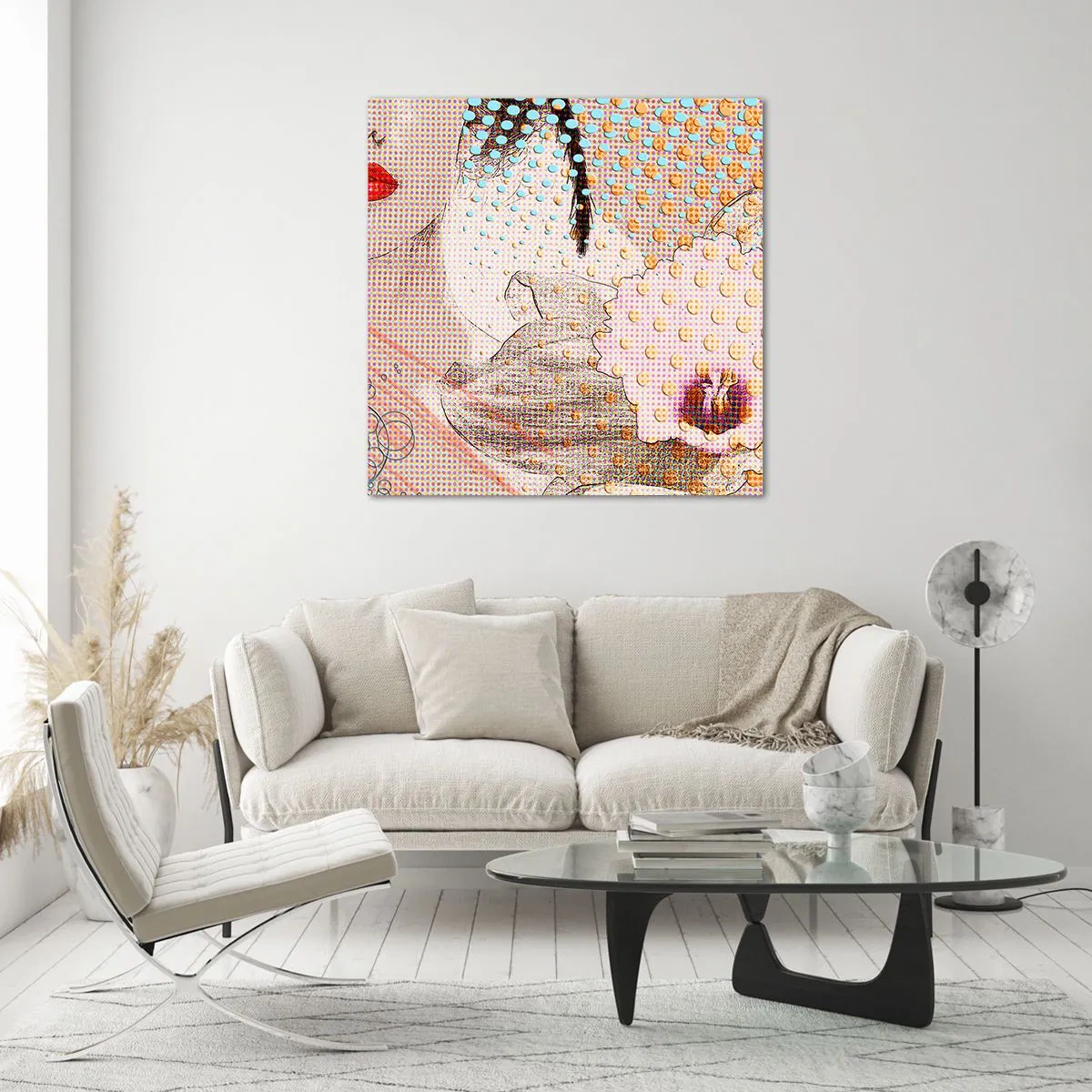 Impression sur verre - Image sur verre - Héroïne de bande dessinée - 60x60 cm