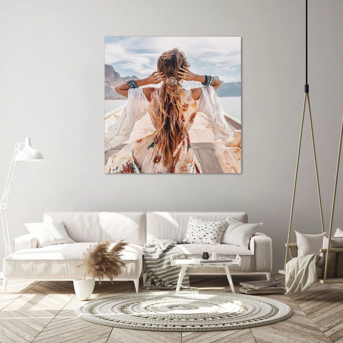 Impression sur toile - Image sur toile - En route vers le bonheur - 50x50 cm