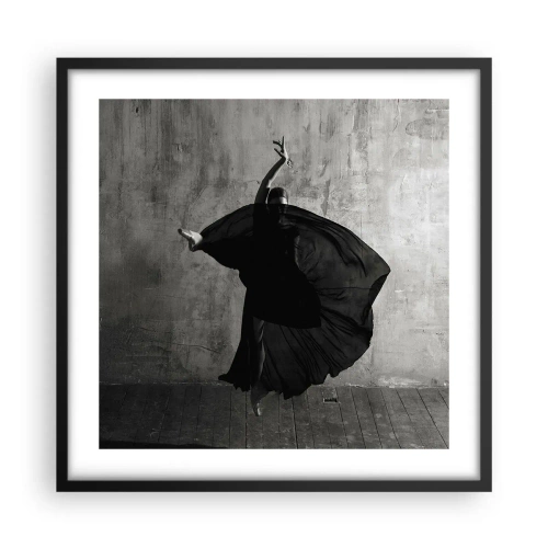 Affiche dans un cadre noir - Poster - Pas plein de passion - 50x50 cm