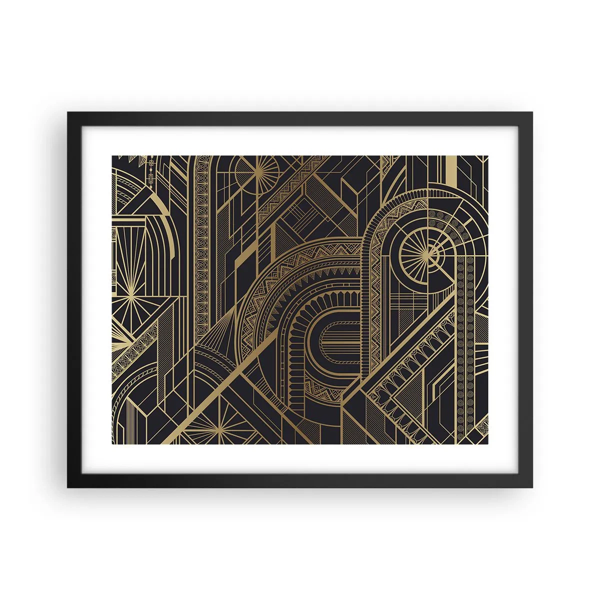 Affiche dans un cadre noir - Poster - Concept, idée, plan - 50x40 cm