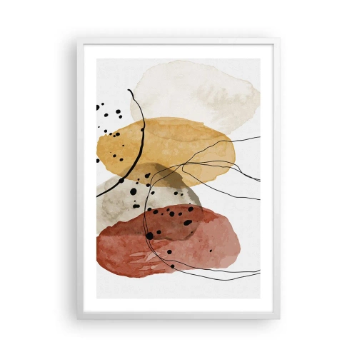 Affiche dans un cadre blanc - Poster - Léger et transparent comme l'air - 50x70 cm