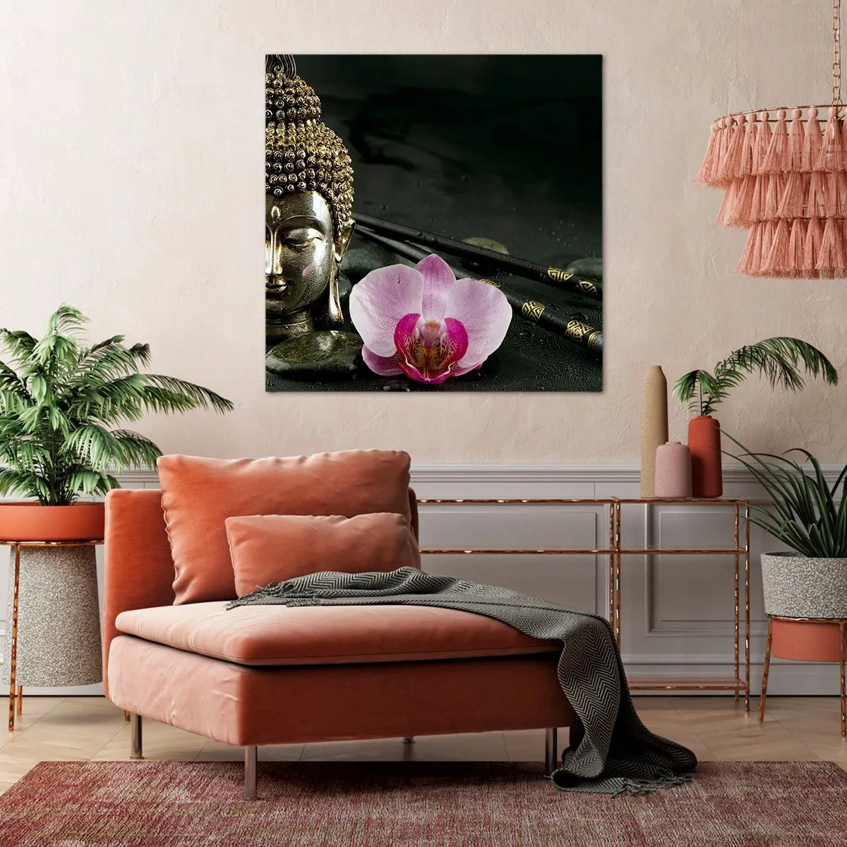 Impression sur toile - Image sur toile - Harmonie de la sagesse et de la beauté - 60x60 cm